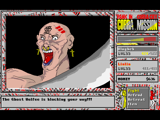 Cobra Mission (DOS) screenshot: Some of the enemy design in this game is just hilarious