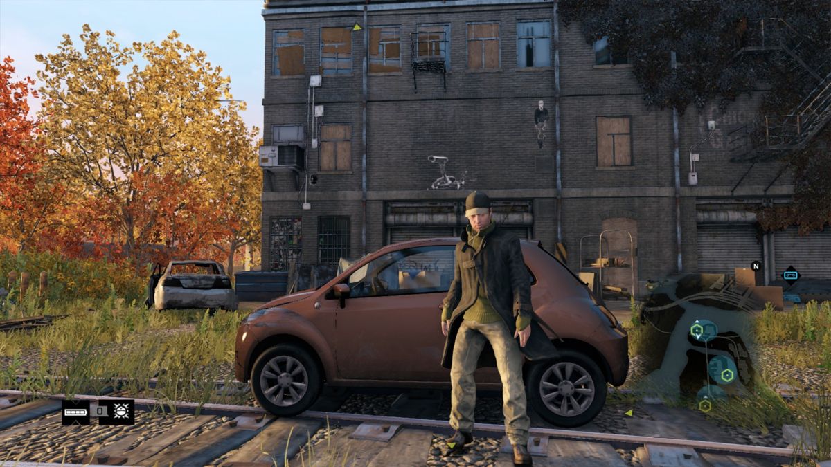 Watch_Dogs (PlayStation 4) screenshot: Okay, now that we're on the island, it's time to power up the bunker.