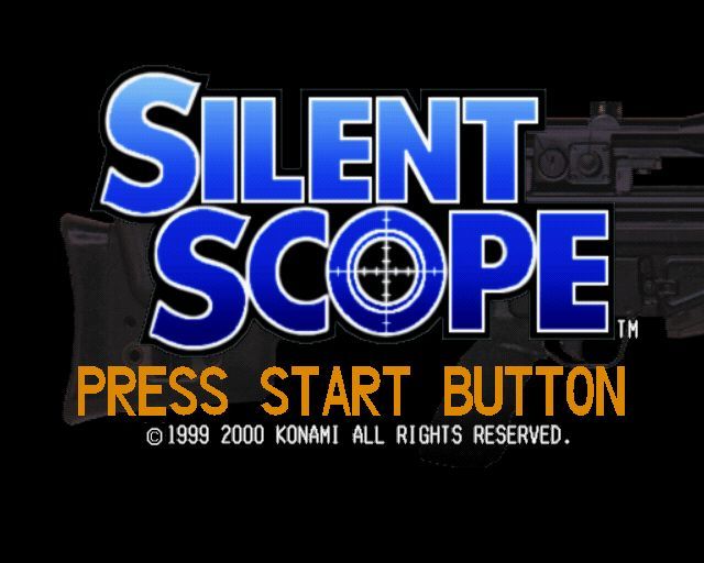 Silent Scope (PlayStation 2) screenshot: The game's title screen