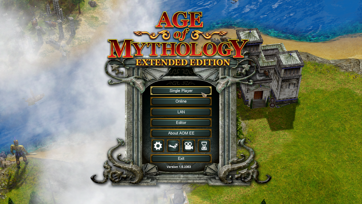 Age of Mythology: Extended Edition (Windows) screenshot: Main menu