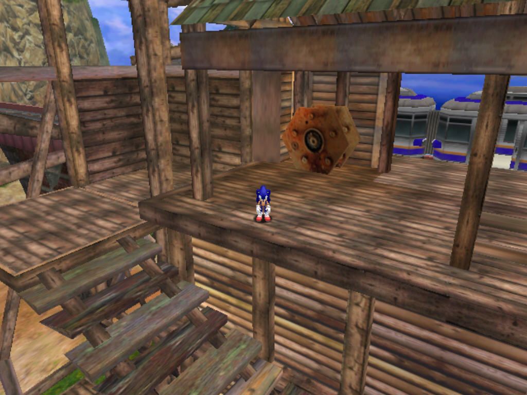Sonic Adventure DX (Director's Cut) (Windows) screenshot: New location