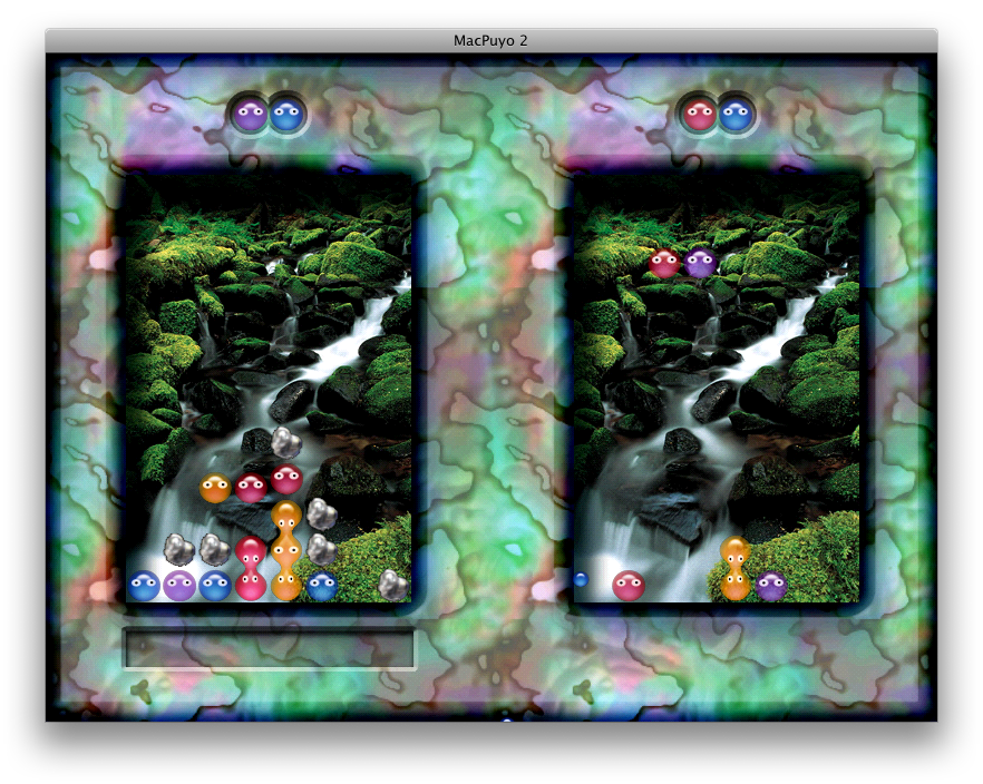MacPuyo 2 (Macintosh) screenshot: Two player mode