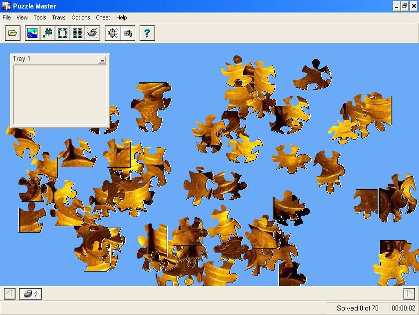 Puzzle Master (Windows) screenshot: So this is the start of a puzzle.