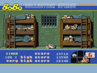 Stir Crazy featuring BoBo (Atari ST) screenshot: Try to get some sleep