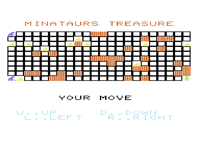 Cassette 50 (VIC-20) screenshot: Minataurs Treasure