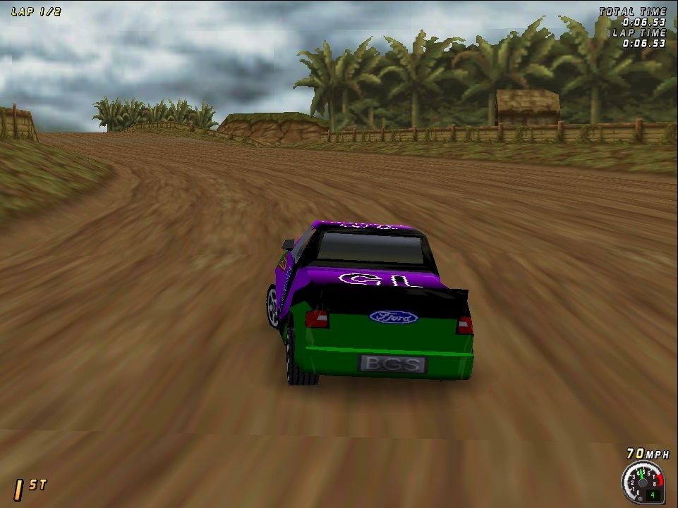 Boss Rally (Windows) screenshot: Bonus pickup in Jungle track.