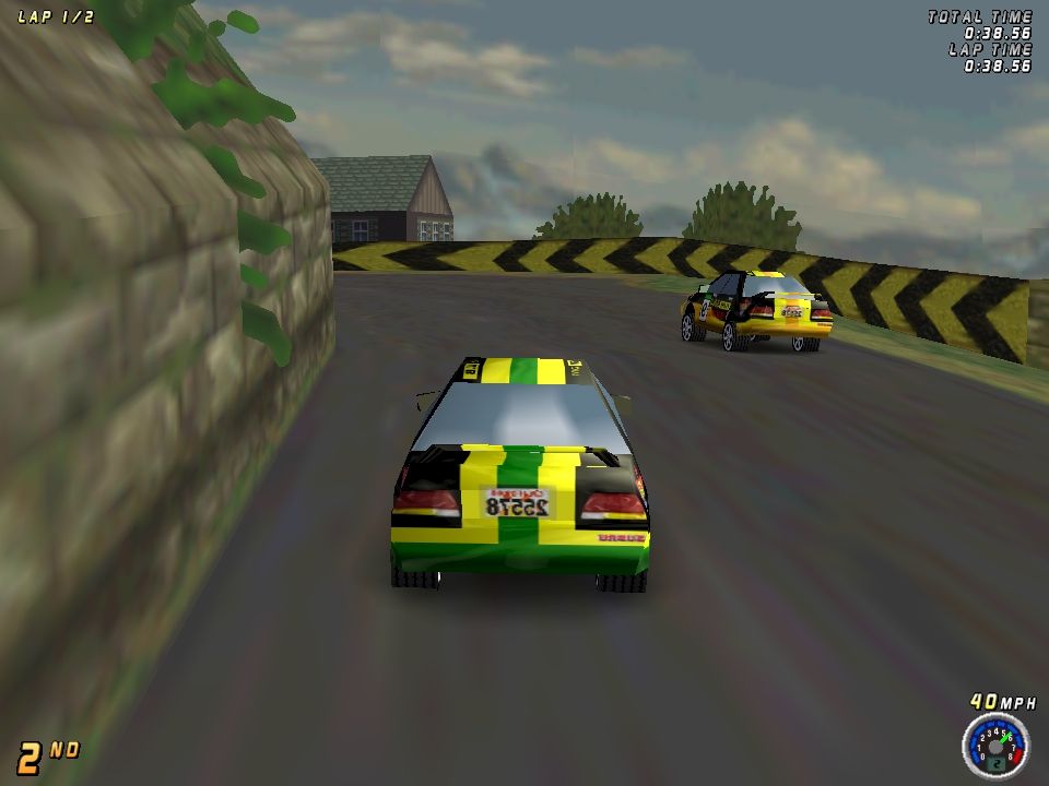 Boss Rally (Windows) screenshot: Car models are plain. Poor visual damage system doesn't improve experience either.