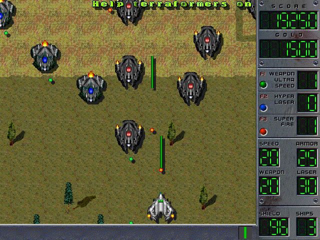 Dark Corona Pegasus (Windows) screenshot: Enemy squadron