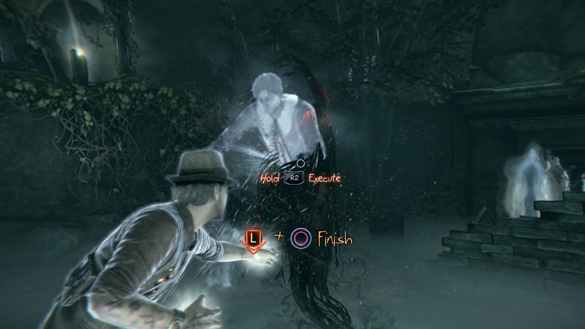 Murdered: Soul Suspect (PlayStation 4) screenshot: Executing a demon.