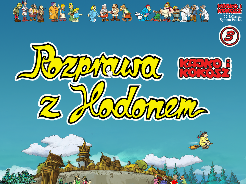 Kajko i Kokosz: Rozprawa z Hodonem (Windows) screenshot: Title screen