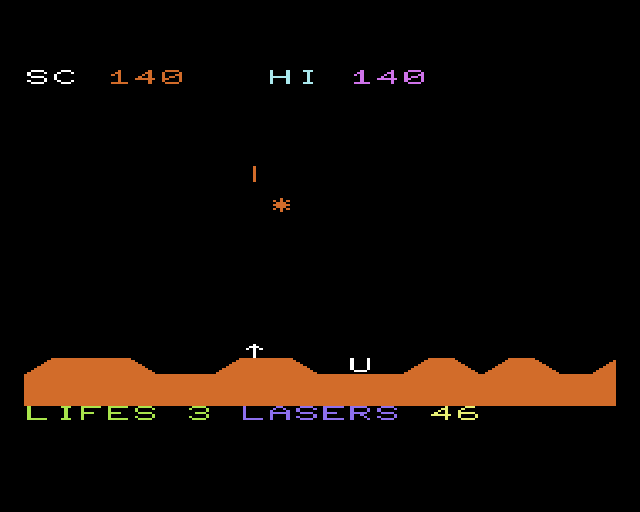 Cassette 50 (VIC-20) screenshot: Plasma Bolt