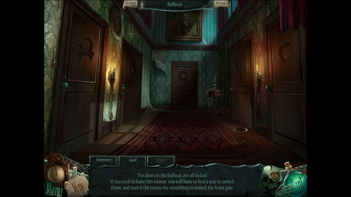 Curse at Twilight: Thief of Souls (Macintosh) screenshot: Upstairs Hallway
