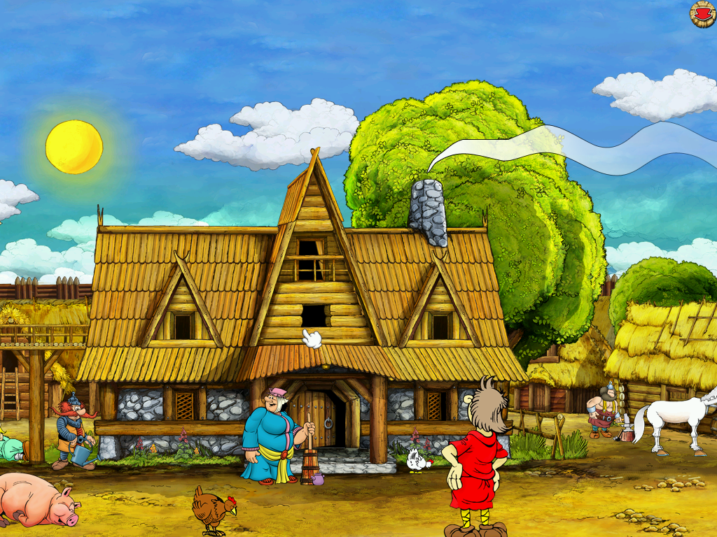 Kajko i Kokosz: Mirmiłowo Wielkie (Windows) screenshot: Mirmił's home