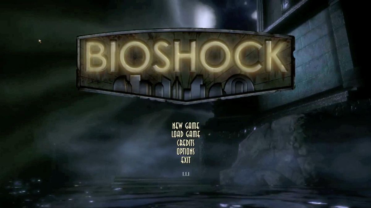 BioShock (Macintosh) screenshot: Main menu