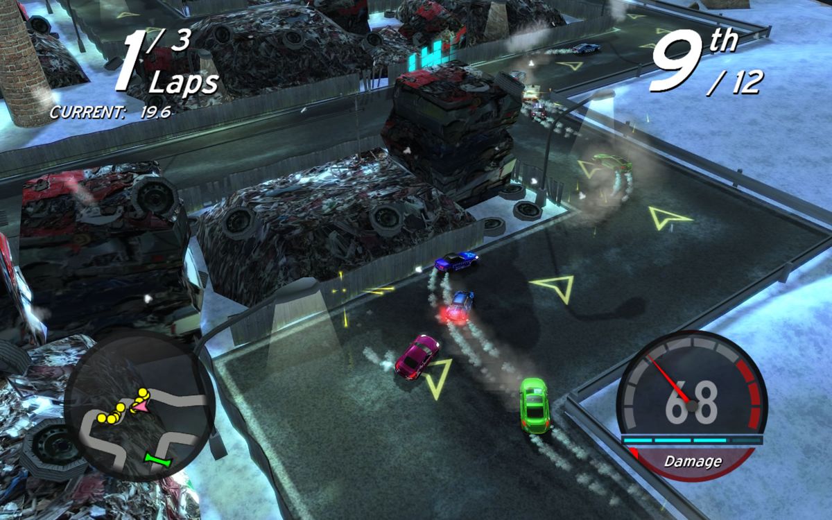 Little Racers Street (Windows) screenshot: A quick succession of corners with a very fast car
