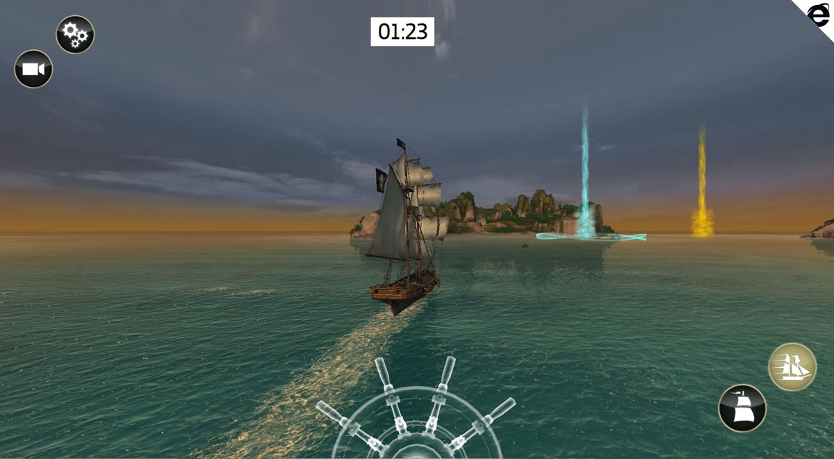 Assassin's Creed: Pirates (Browser) screenshot: The final checkpoint in sight