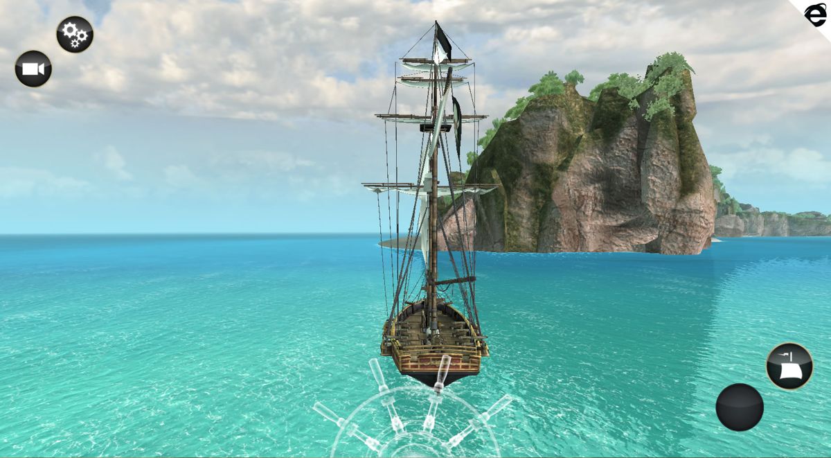 Assassin's Creed: Pirates (Browser) screenshot: A view of the tropical environment
