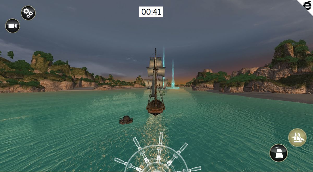 Assassin's Creed: Pirates (Browser) screenshot: You need to avoid mines.