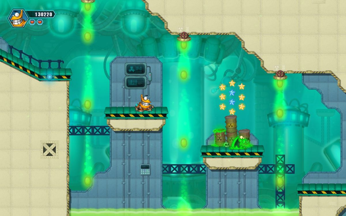 Oozi: Earth Adventure (Windows) screenshot: Dangerous area