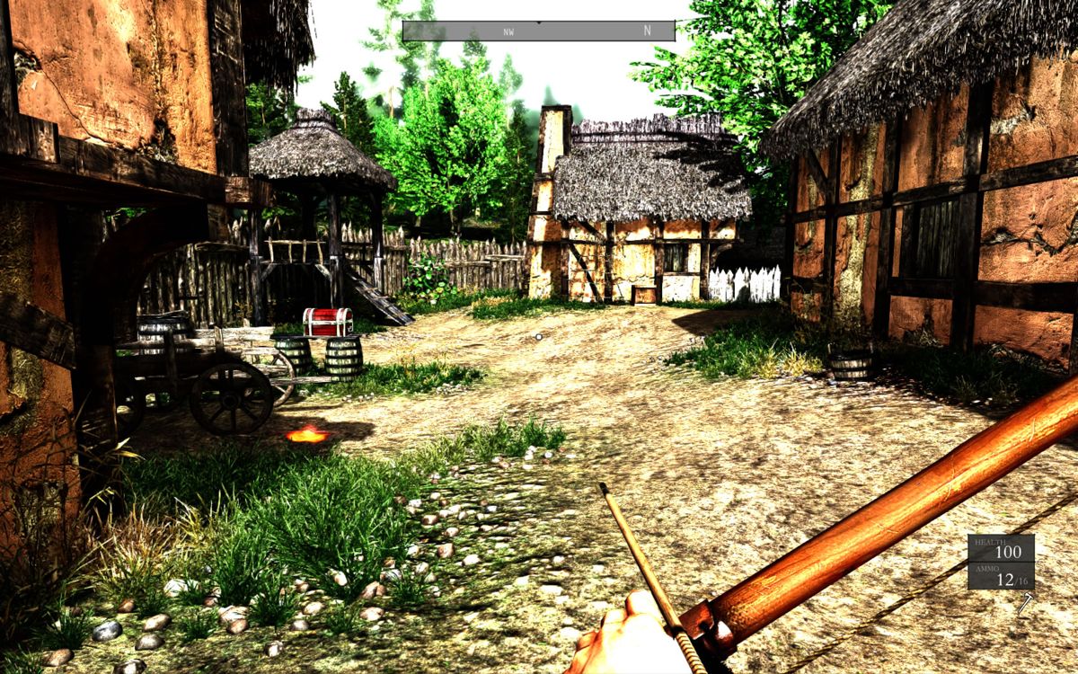 Betrayer (Windows) screenshot: Looking at a fort with full colour.