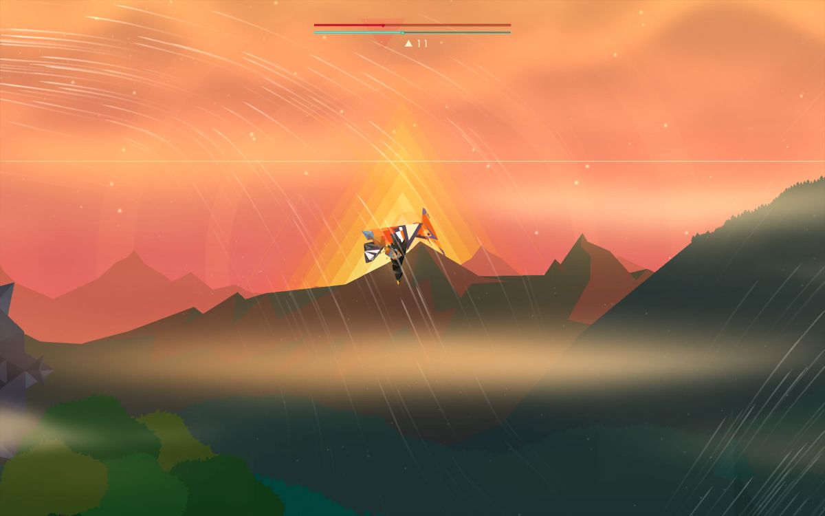 Secrets of Rætikon (Windows) screenshot: Fighting a daw midair.