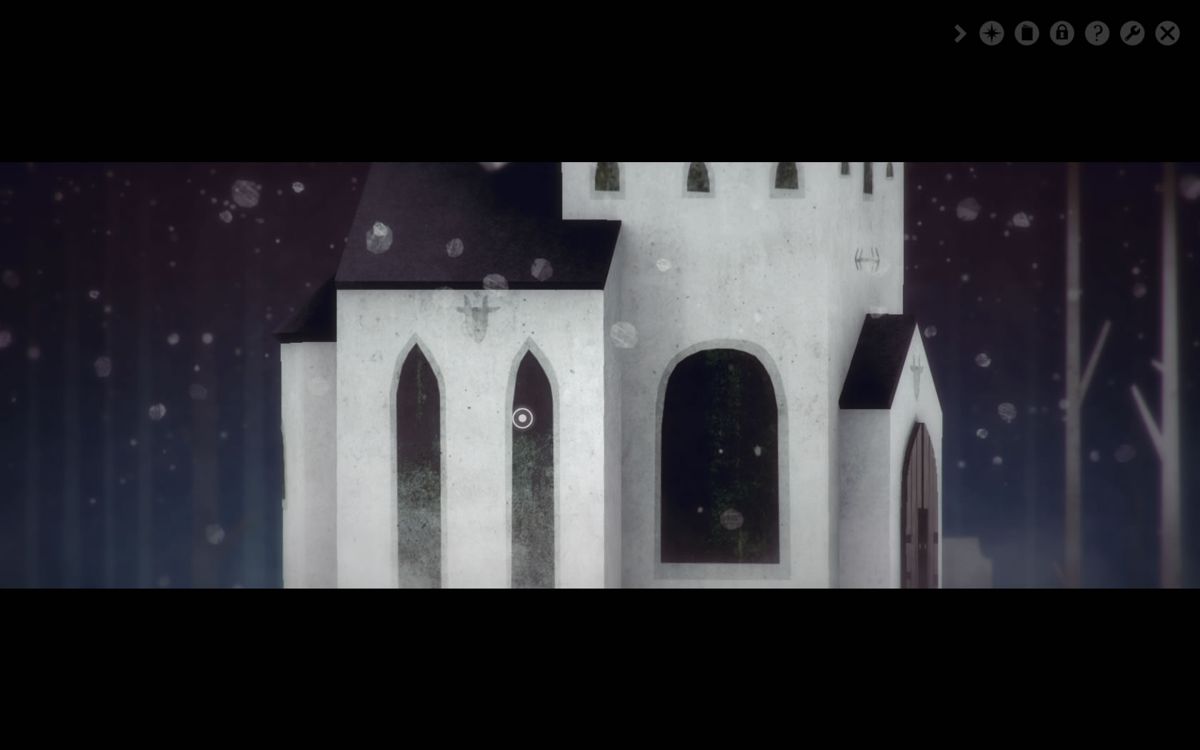 Year Walk (Windows) screenshot: This puzzle involves rotating a church.