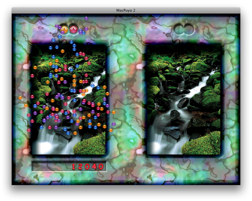 MacPuyo 2 (Macintosh) screenshot: Game over