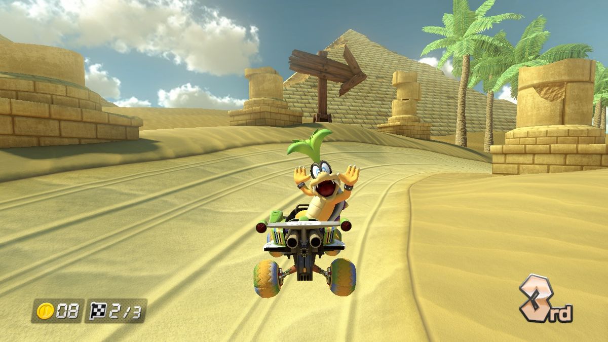 Mario Kart 8 (Wii U) screenshot: Getting some sick air