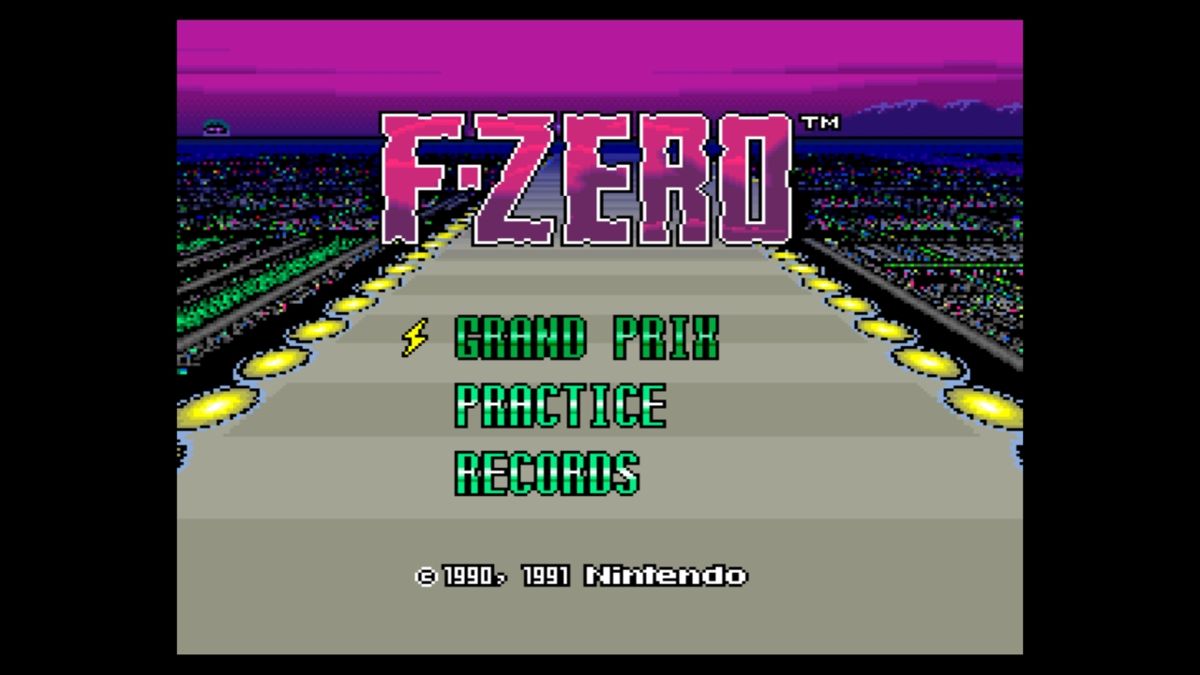 F-Zero (Wii U) screenshot: Title Screen