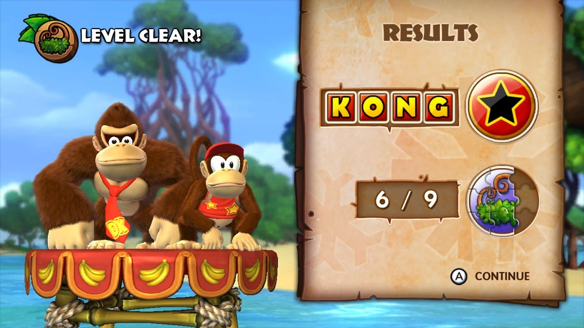 Screenshot of Donkey Kong Country Tropical Freeze (Wii U, 2014