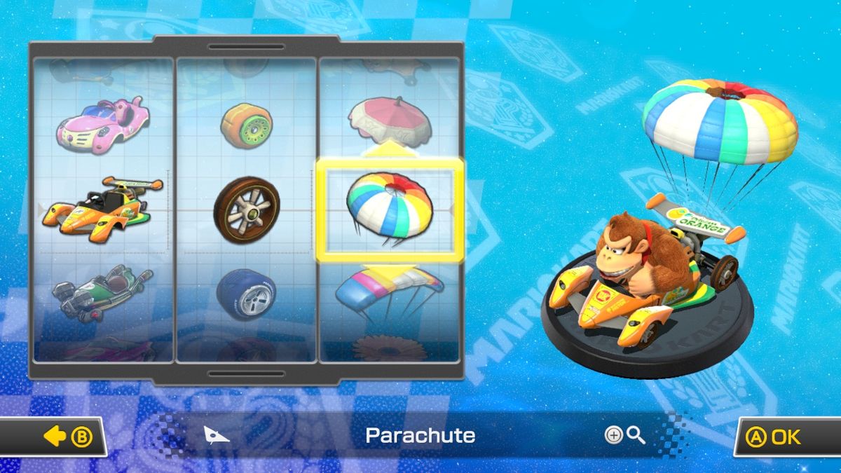 Mario Kart 8 (Wii U) screenshot: Kart Customization