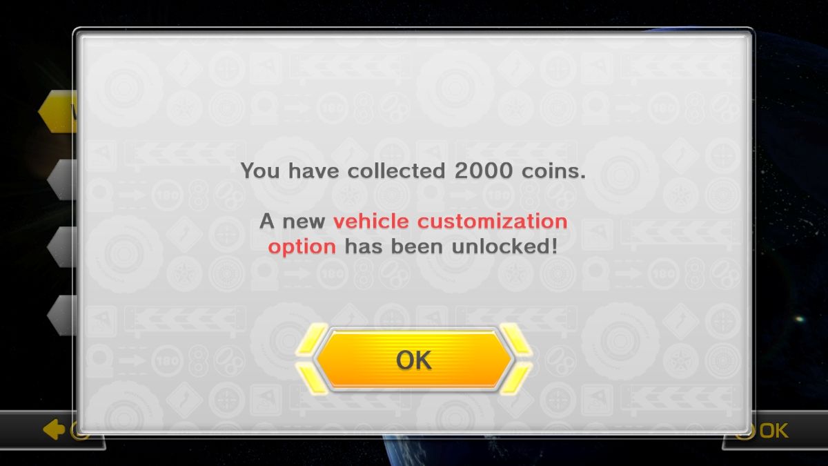 Mario Kart 8 (Wii U) screenshot: Coins also help unlock new parts
