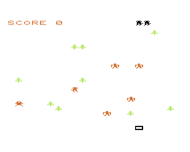 Cassette 50 (VIC-20) screenshot: Ski Run