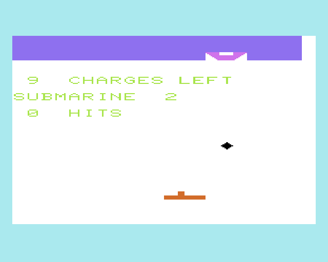 Cassette 50 (VIC-20) screenshot: Submarines