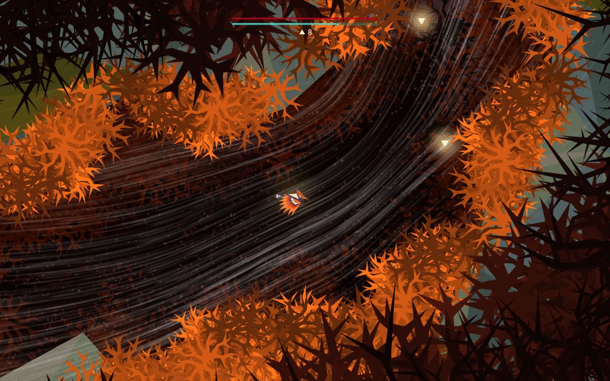 Secrets of Rætikon (Windows) screenshot: Moving carefully through a passage with thorns.