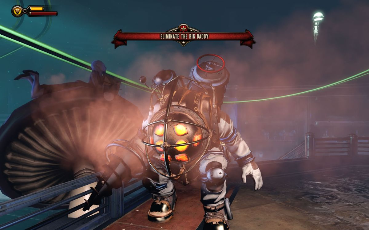 BioShock Infinite: Burial at Sea - Episode One (Windows) screenshot: A familiar opponent from the original games returns.