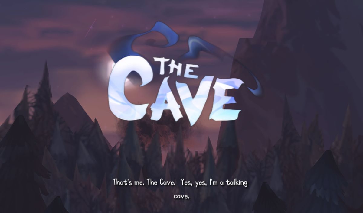 The Cave (Android) screenshot: Title screen