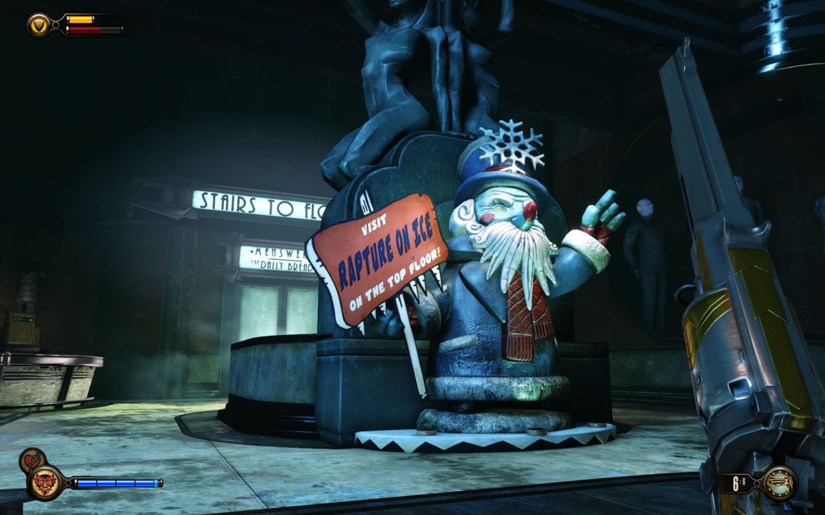 BioShock Infinite: Burial at Sea - Episode One (Windows) screenshot: There's a new attraction advertised.