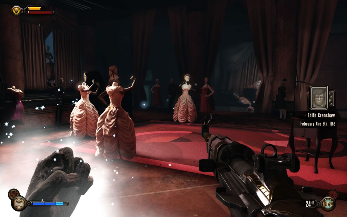 BioShock Infinite: Burial at Sea - Episode One (Windows) screenshot: Disturbing scenes at a wedding store