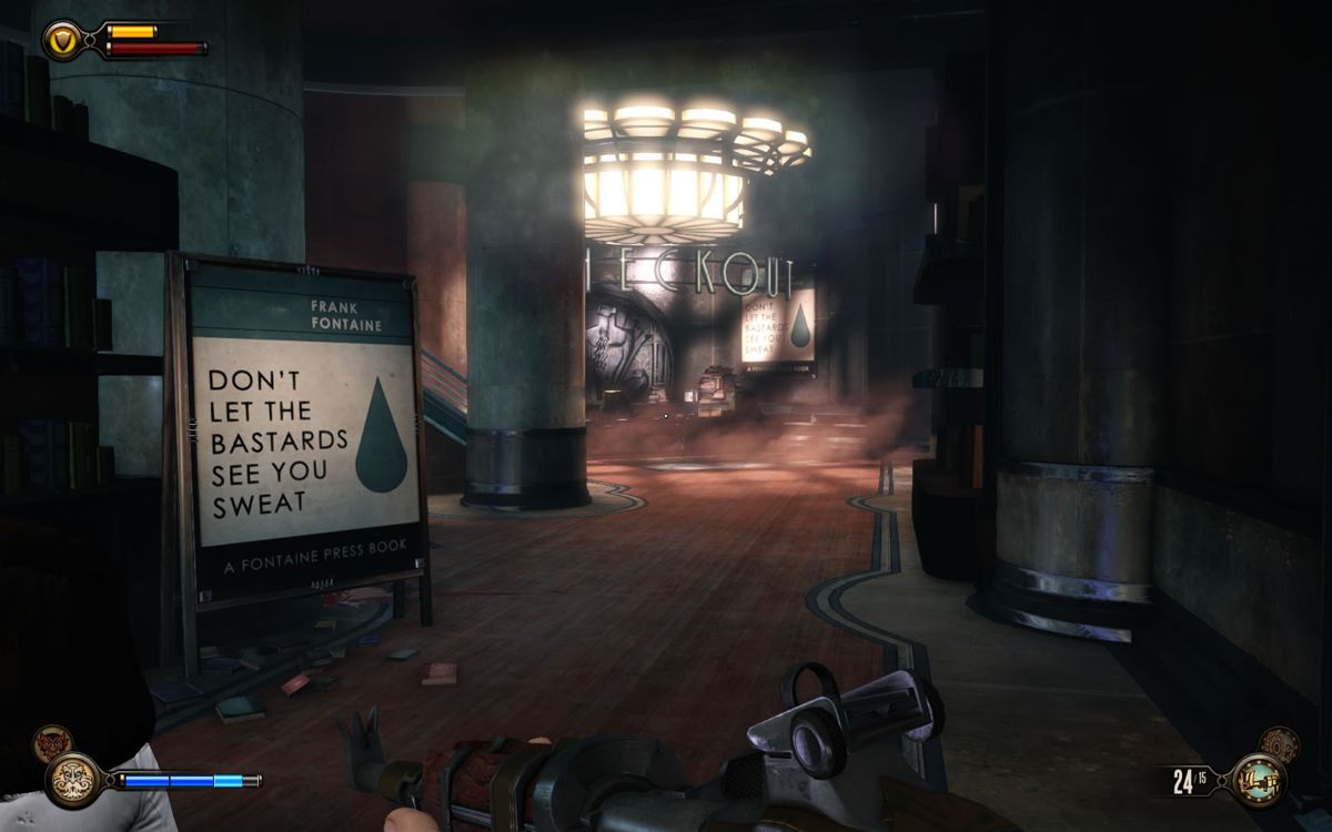 BioShock Infinite: Burial at Sea - Episode One (Windows) screenshot: Inside a bookstore