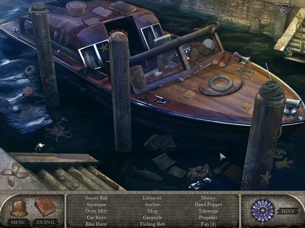 Hidden Mysteries: Notre Dame - Secrets of Paris (Windows) screenshot: Boat - objects
