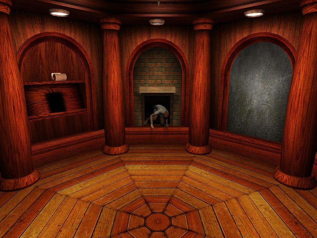 Uru: The Path of the Shell (Windows) screenshot: The library on Myst
