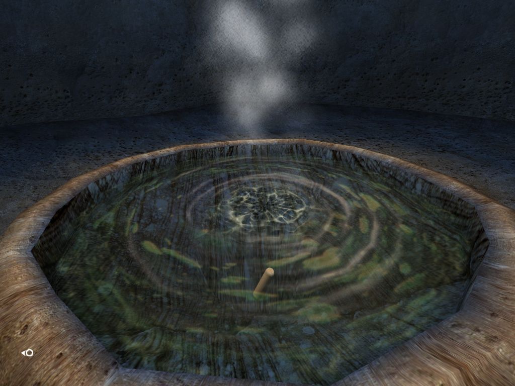 Uru: The Path of the Shell (Windows) screenshot: A bowl in the grotto