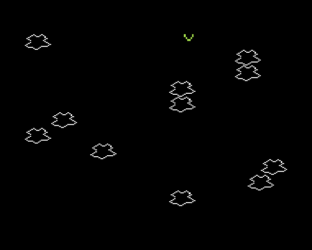 Cassette 50 (VIC-20) screenshot: Meteoroids