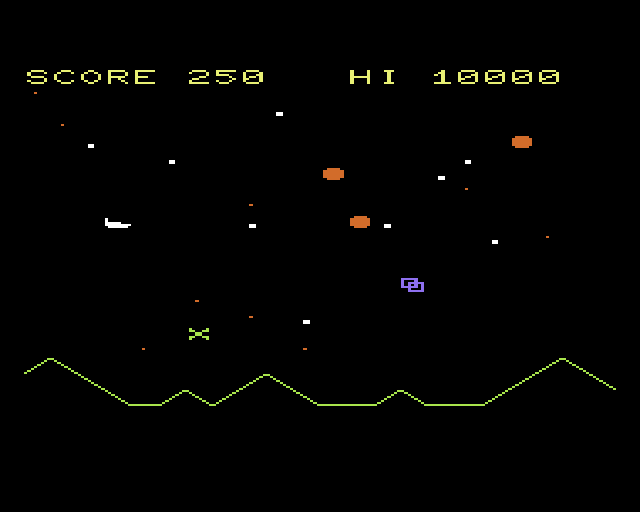 Cassette 50 (VIC-20) screenshot: Planetoids