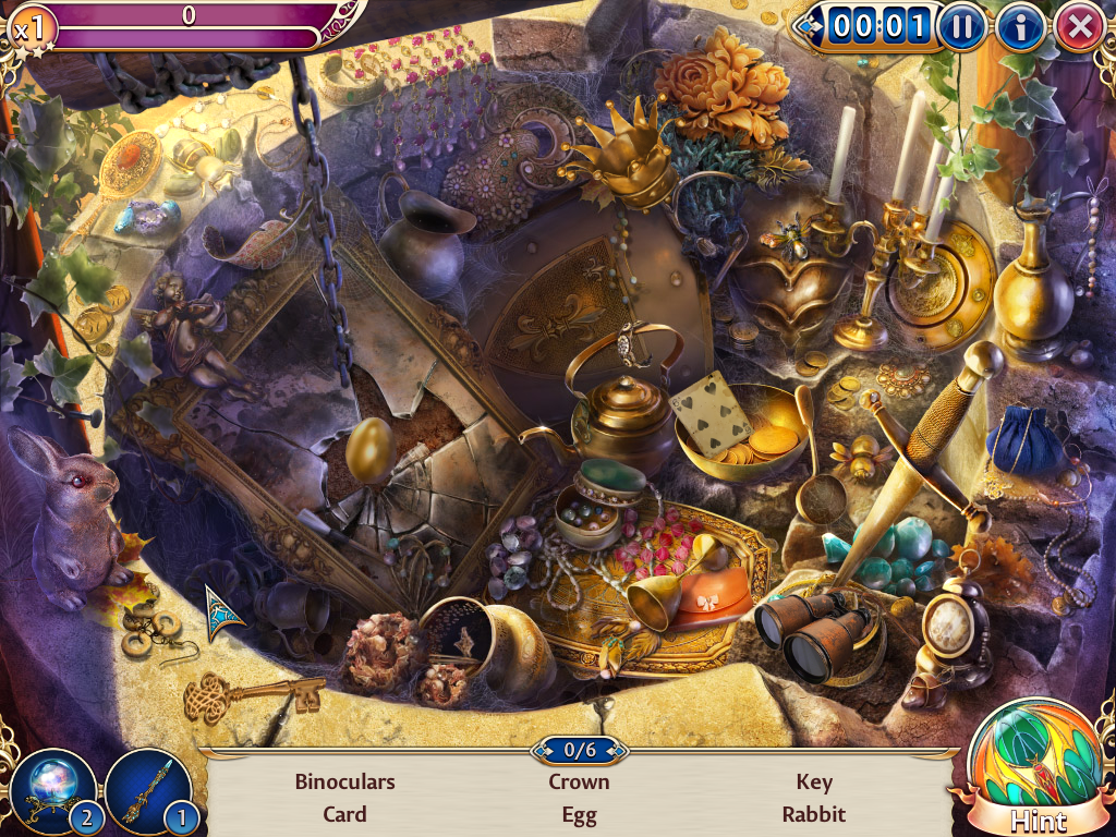 Midnight Castle (Windows) screenshot: Searching the broken well