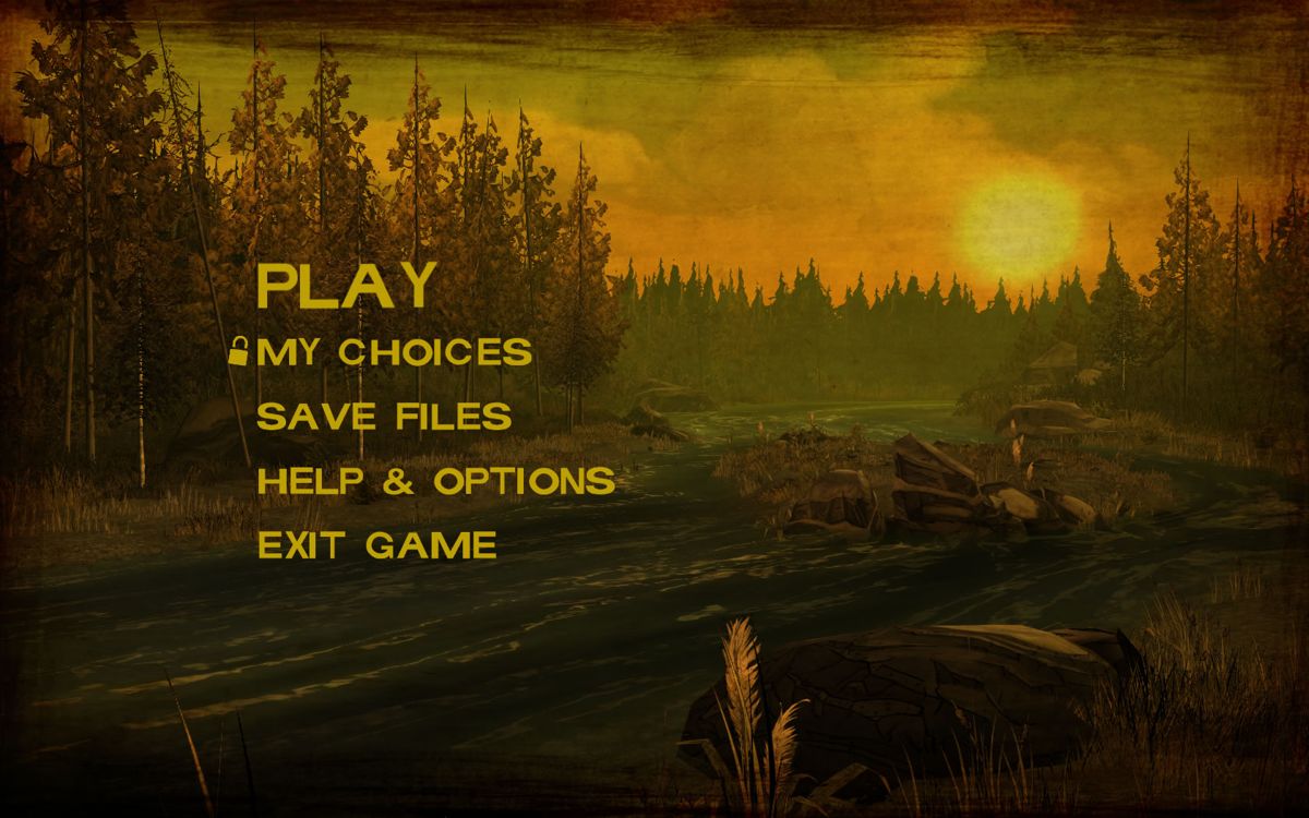 The Walking Dead: Season Two (Windows) screenshot: Main menu