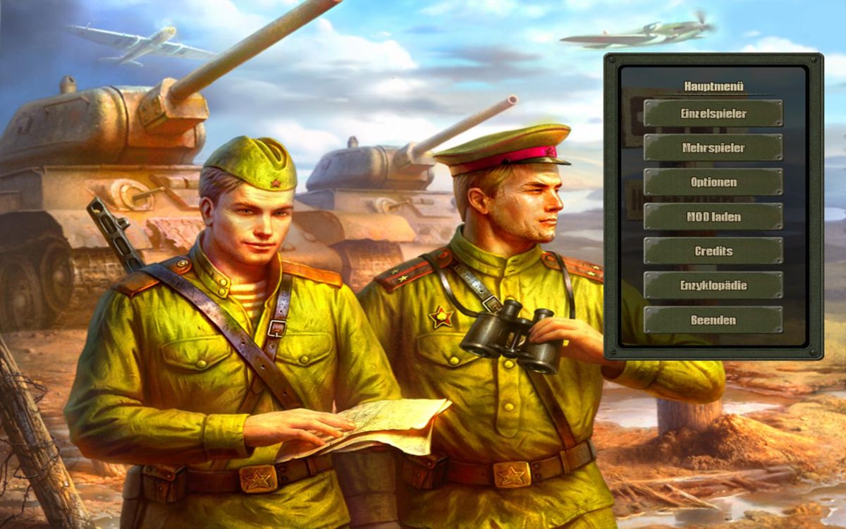 Blitzkrieg II: Fall of the Reich (Windows) screenshot: Main screen