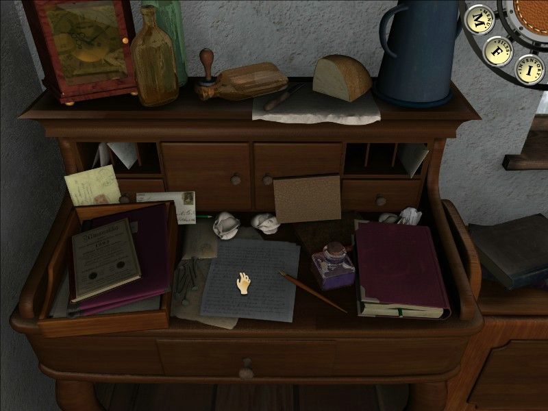 AGON: Episode 1 - London Scene (Windows) screenshot: A desk at the museum