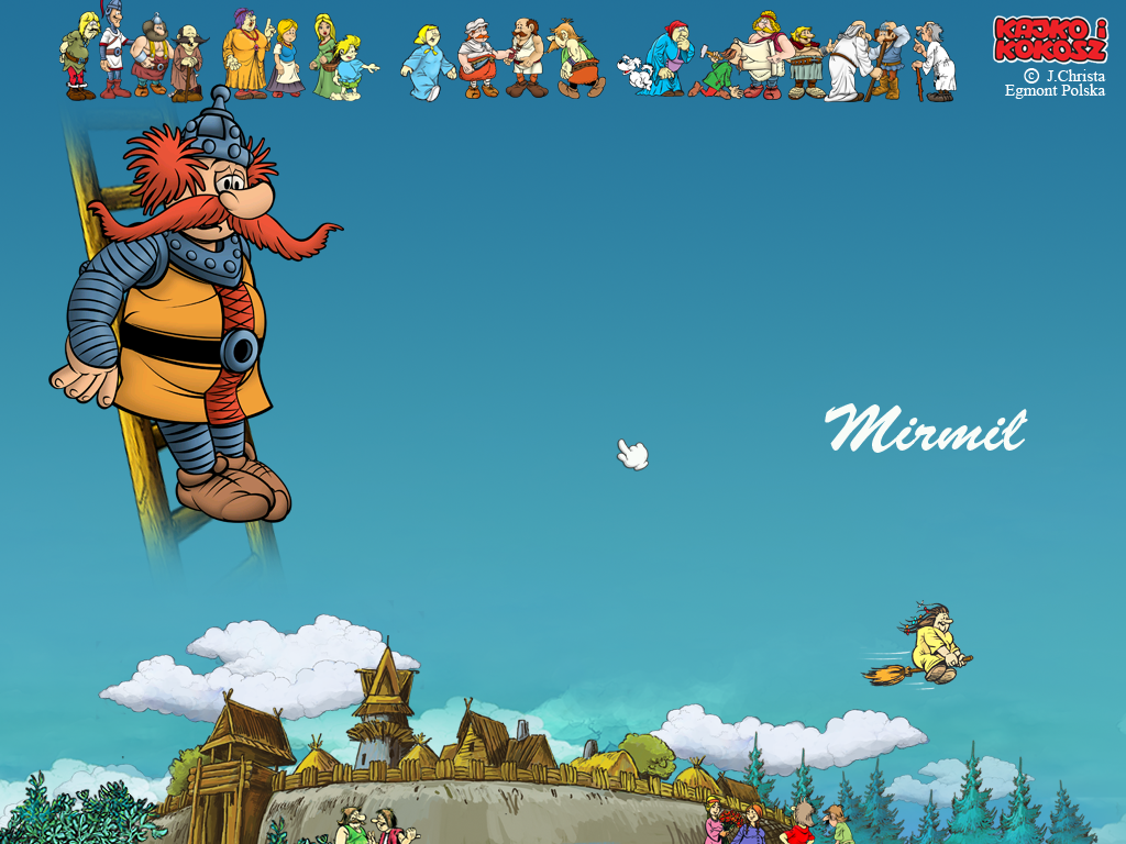 Kajko i Kokosz: Mirmiłowo Wielkie (Windows) screenshot: Main characters introduction